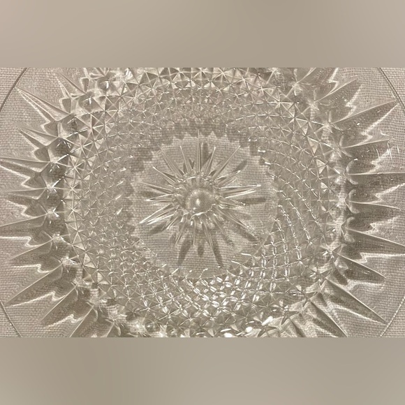 Vintage Cristal D’Arques-Durand clear glass plate - dessert/ salad. - Picture 2 of 4